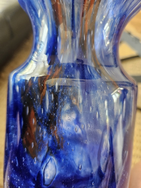 Image 1 of XL Vintage 'Flora' Art Glass Vase – František Koudelka (1970s) – Perfect condition!