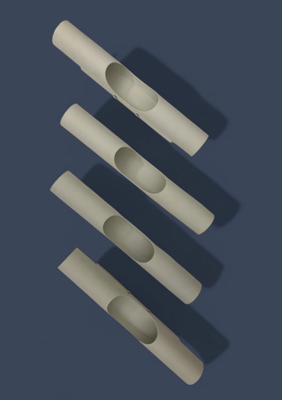 Image 1 of 2x Linea Verdace - Wall lamp - Tubetto - White (Metal)