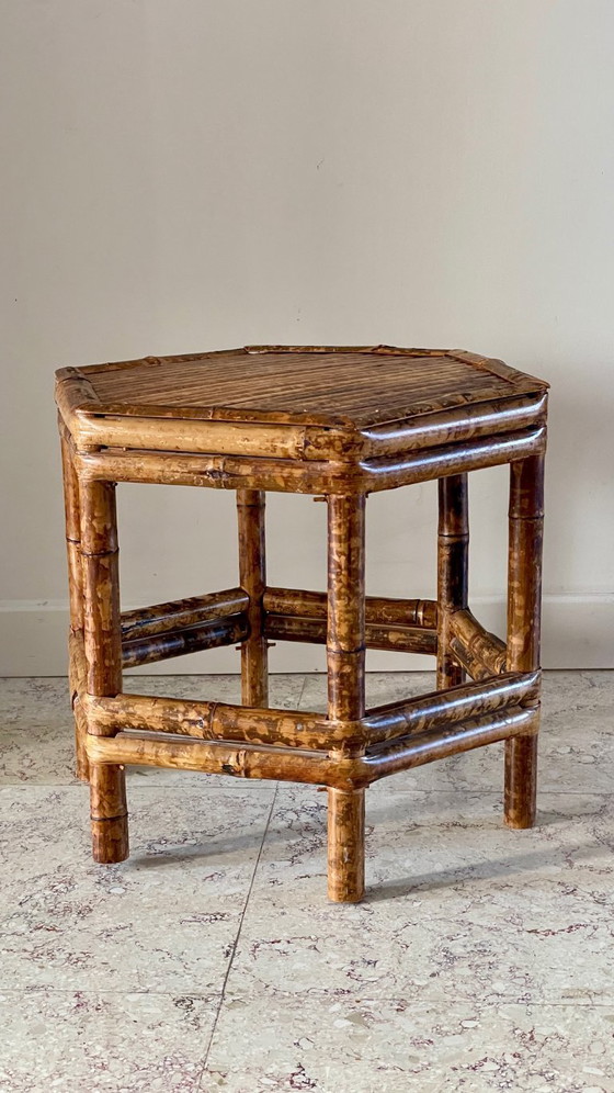 Image 1 of Vintage bamboo coffee table