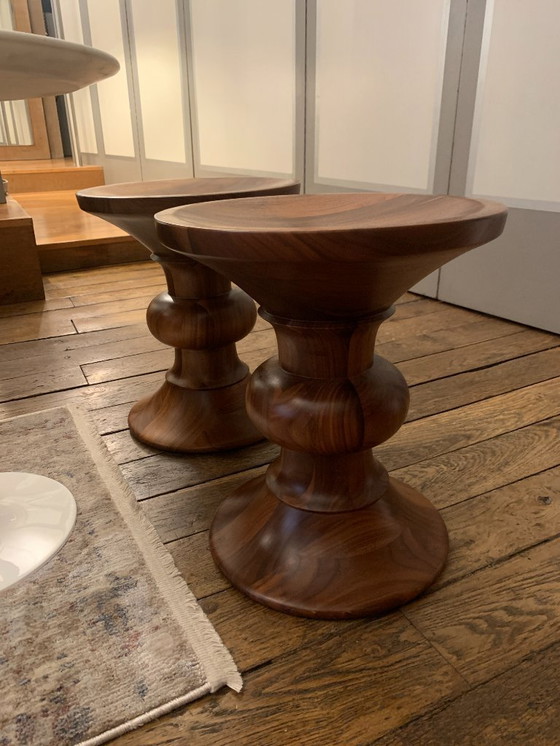 Image 1 of Charles & Ray Eames Vitra - Model A/B signed Stool-End of sofa-Side table