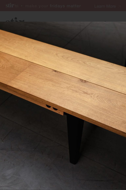 Designer dining table + sofa Tim Vranken