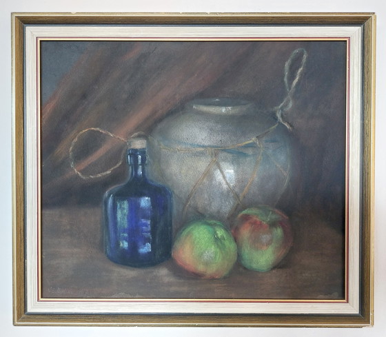 Image 1 of Naturaleza muerta al pastel de la Escuela Europea (1917)