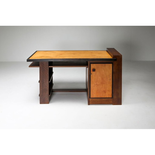 Vintage Modernist Desk by M. Wouda for H. Pander 1930s