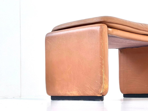 De Sede DS-50 Footstool, Cognac Leather, Swiss Vintage Design, Footstools & poufs, Brown (photo 5 of 9)