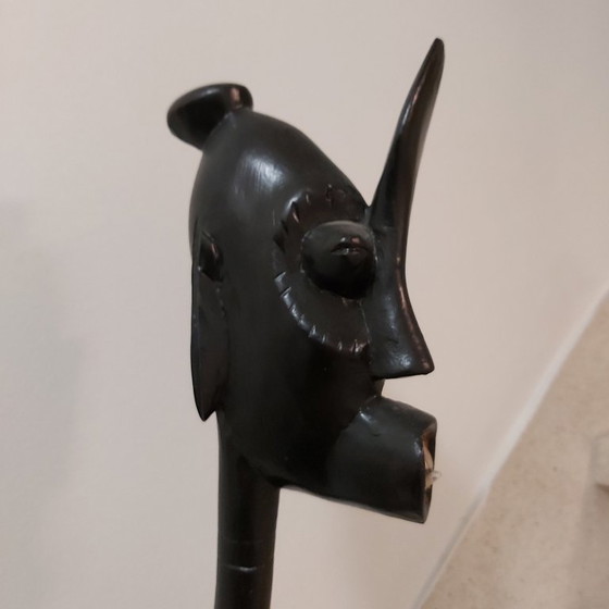 Image 1 of Shetani-Skulptur, afrikanische Fruchtbarkeitsdarstellung, Schnitzfigur, 20. Jahrhundert, 81 cm