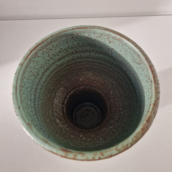 Image 1 of Mobach Vintage vaso da fiori su piede vaso da fiori in ceramica design anni '60