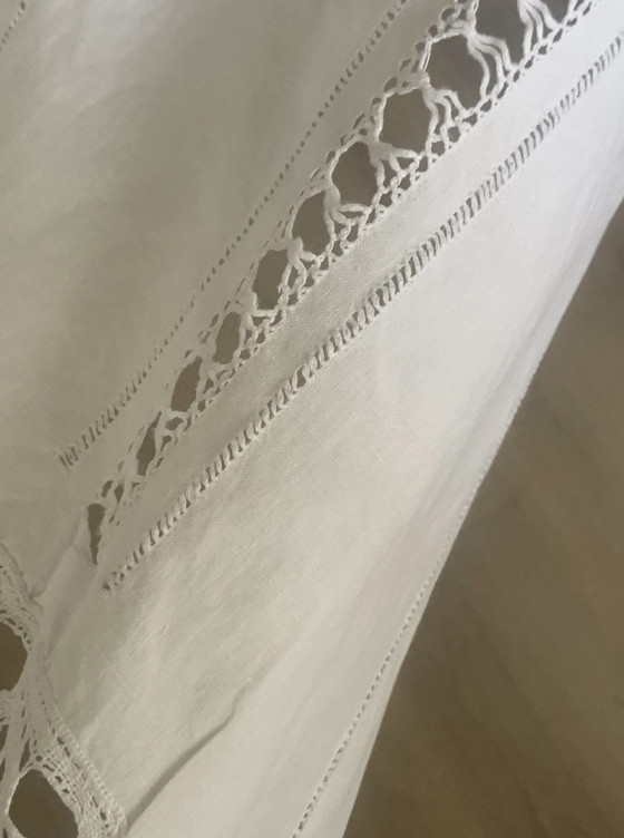 Magnífico mantel de lino con encaje 210x210 cm – Accesorios de mesa, Algodón, Otro (photo 7 of 15)