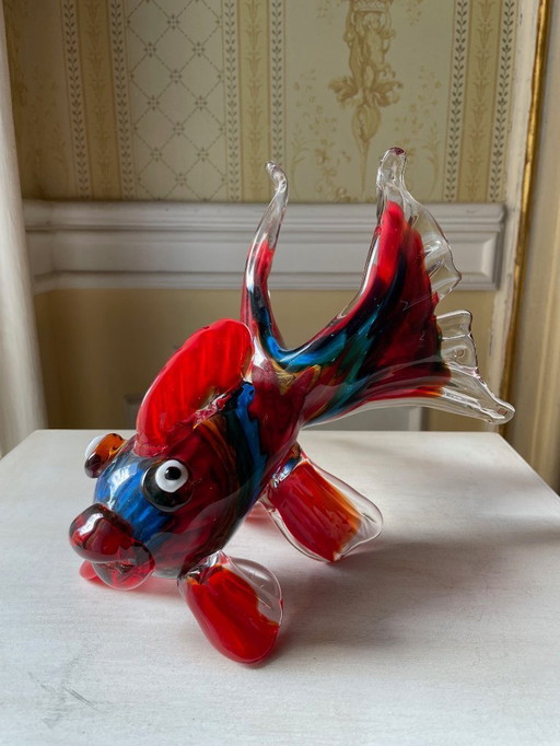 Handcrafted Murano glass fish