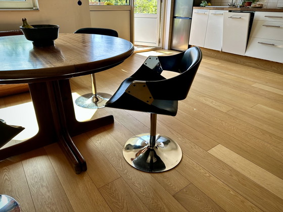 4x Rudi Verelst para sillas de comedor Novalux – Chrome, Wood (photo 5 of 11)