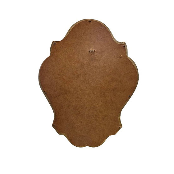 Image 1 of Petit miroir vintage français avec un cadre doré