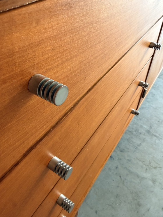 Modernist Oak Sideboard, Vanda, Belgium, 70s – Wood (photo 3 of 6)
