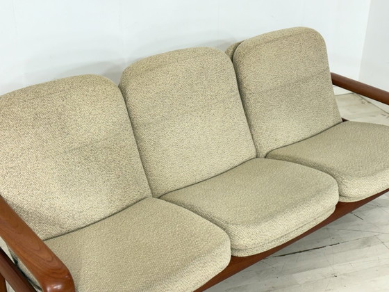 Image 1 of Vintage Dyrlund Teak Sofa | Solid Wood 3-Seater Couch | Design Classic
