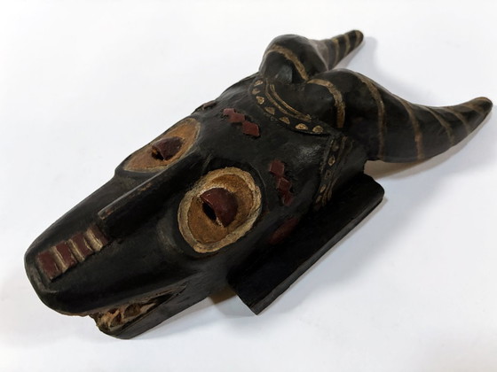 Image 1 of Afrikanische Stammeskunst • Zoomorphe Maske • Gouro • Zamblé • Elfenbeinküste • 1970
