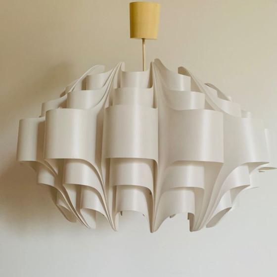 Vintage Scandinavische Space Age Hanglamp, Hanglampen, Kunststof, Wit (foto 5 van 13)