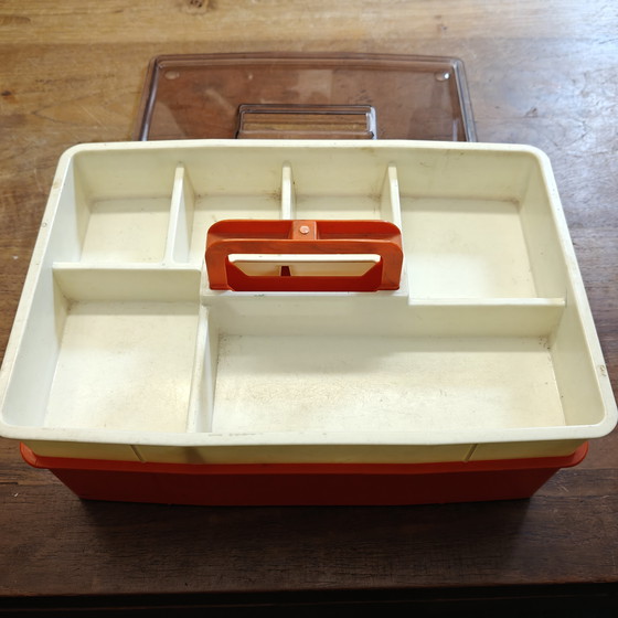 Image 1 of Vintage 1970s DBP Plastics Antwerp organizer box – Belgian space age design