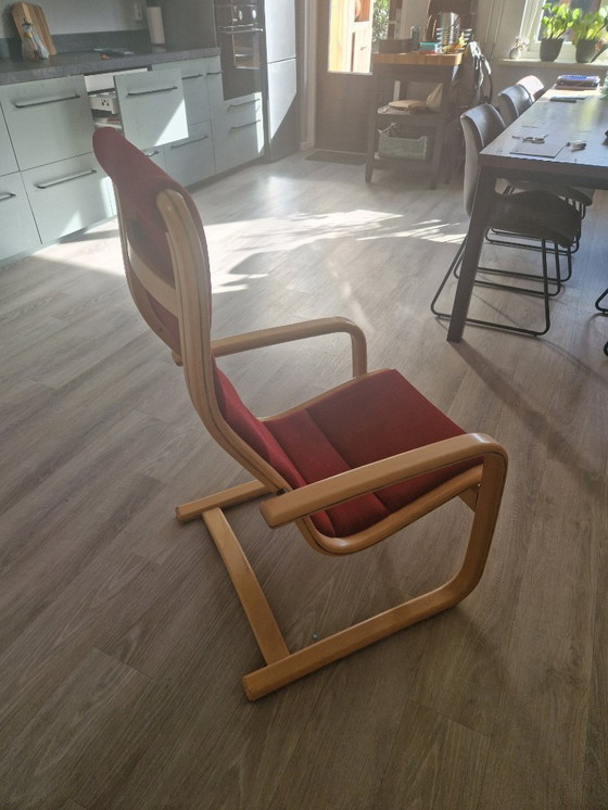 Image 1 of Yngve ekstrom, Lamello Stuhl bordeau rot