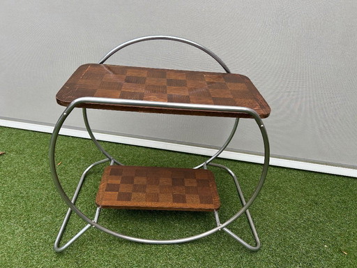 Mesa auxiliar art decó.