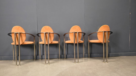 Image 1 of Sedie da pranzo vintage Belgo cromate, set di 4 - anni '80