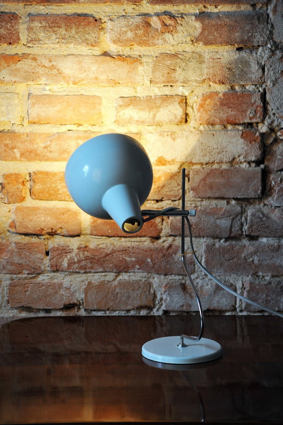 Restored Mid-Century Table Lamp, by LIDOKOV, Model L 193, Czech, 1960s – Metal, Chrome (photo 3 of 12)