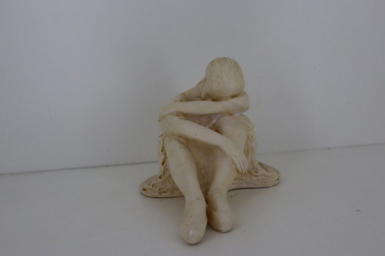 Sculpture vintage de style Art déco – Ballerine au repos (plâtre épais, 1,6 kg) – Other (photo 2 of 5)