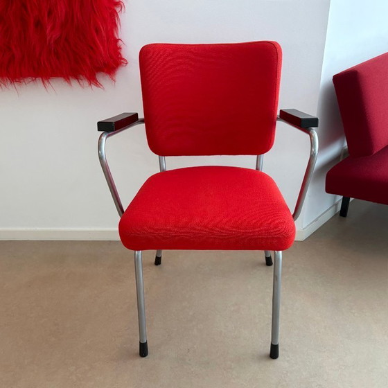Image 1 of Gispen | armstoel nr 352 / 1271 | Ch. Hoffman | Kvadrat Tonus | bureaustoel | rood 
