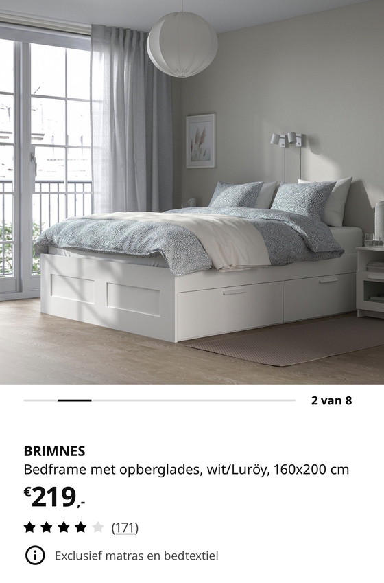 Image 1 of Brimnes bed 160x200