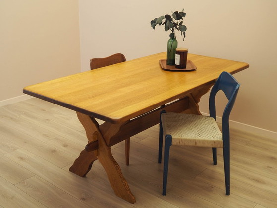 Danish Extendable Oak Dining Table Designed by Henning Kjærnulf, 1960s – Henning Kjaernulf, Wood (photo 5 of 21)