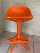2 tabourets de bar Kartell Spoon orange