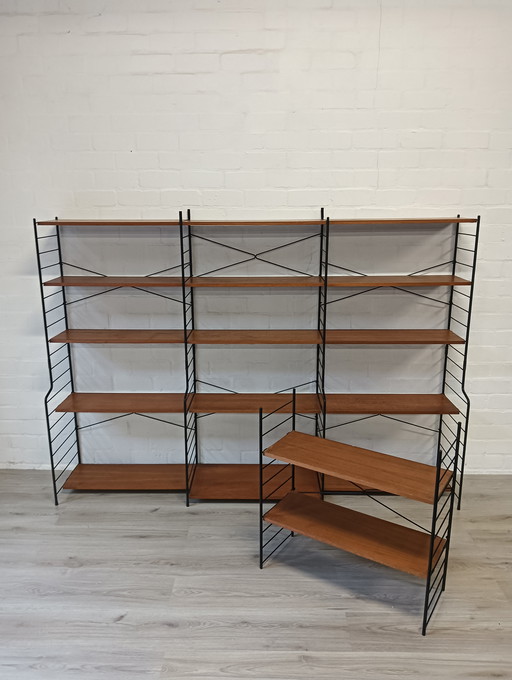 WHB modulair wandrek, ook los te delen, teak fineer 