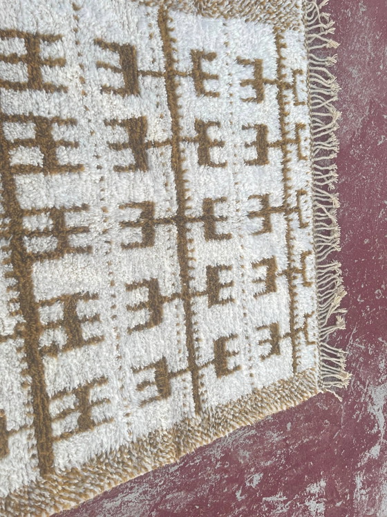 Tappeto berbero marocchino crema e cammello 250x200 cm – motivi geometrici – Tappeti, Lana, Cotone, Bohemian (photo 8 of 10)
