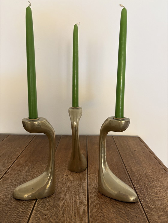 Image 1 of Vintage 1960s candlesticks