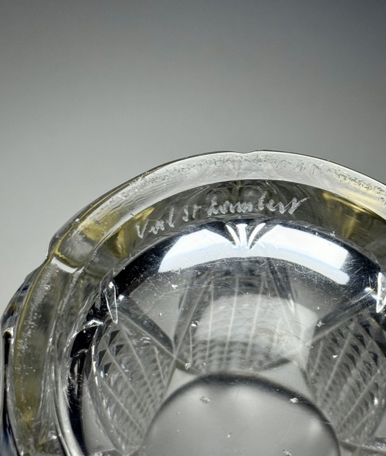 Image 1 of Val Saint Lambert “Sonia” Crystal Vase – Signed & Catalogued