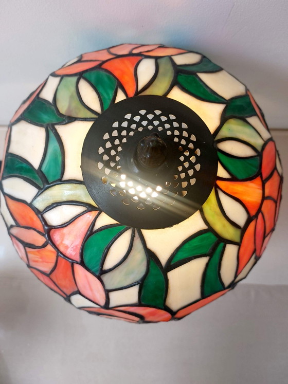 Vintage Tiffany Lamp 1970/1980 43 Height 30 Diameter 6.4 kg – Table lamps, Glass, Metal (photo 8 of 8)