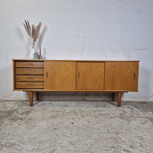 Vintage 1960s teck scandinave sideboard TV cabinet