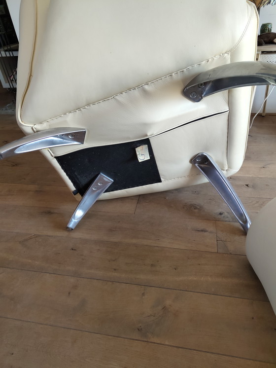 Image 1 of Leolux Tango 1 persoons (loveseat 2pers) lederen bekleding plm 1996 design zeldzaam 