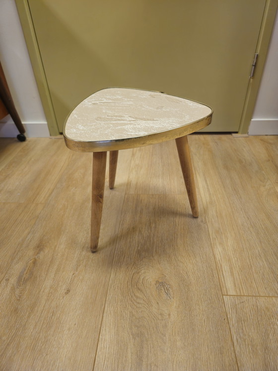 Image 1 of Vintage Plantentafeltje Tafeltje Bijzettafeltje Tafel Roze