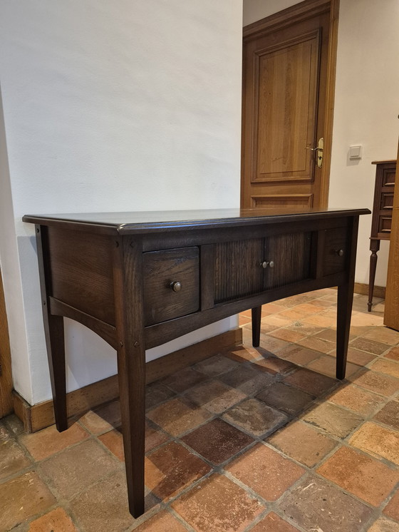 Image 1 of Klassieke console tafel, sidetable,  tv meubel, vol hout