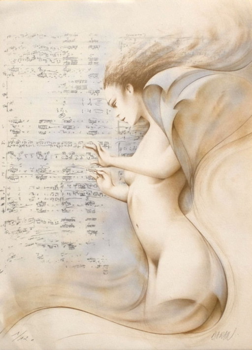 Gérard DARAN Adagio Gesigneerde litho 1990