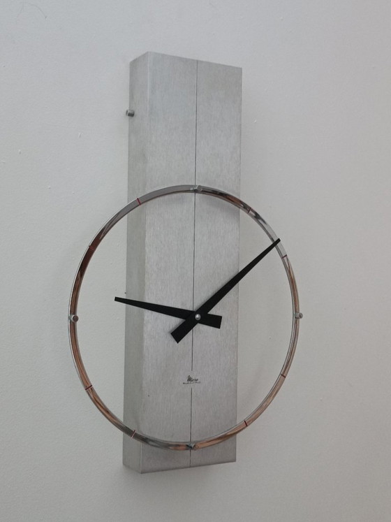 Image 1 of Micro Electric designer clock by Microtecnica 1970s