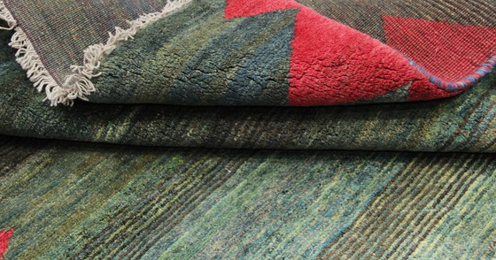 Image 1 of Original Perserteppich Gabbeh Ghashghai Orientteppich 214 cm x 172 cm Alt Natur