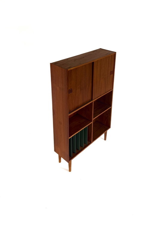 Vintage Danish Teak LP Cabinet '60s – High Boards, Wood (photo 5 of 10)