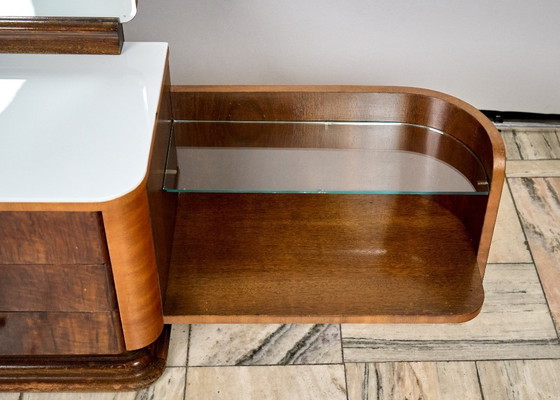 Image 1 of Vintage Art Déco Vanity, by Jindřich Halabala, 1940s Czechoslovakia