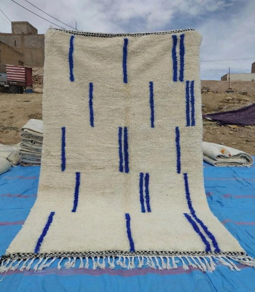 Grand Tapis Bérbere Artesanal En Laine 400cmx300cm – vloerkleden en tapijten, Cotton