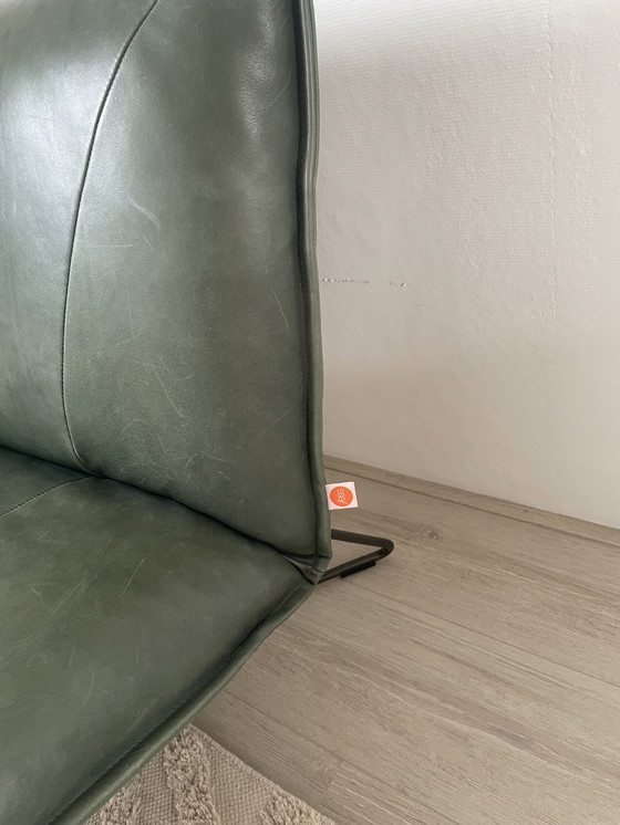 Image 1 of Jess Design Earl Groene Leren Fauteuil