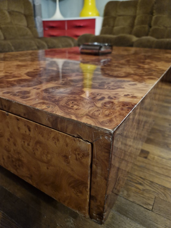 Image 1 of 🟡🟤 Vintage salontafel uit de jaren 70 - wortelhout, Italiaans design, Roche Bobois