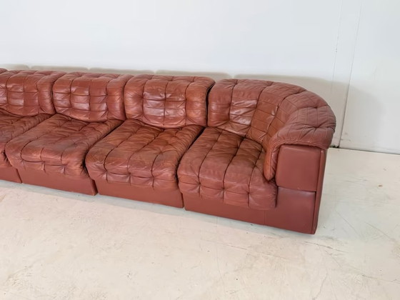 Image 1 of De Sede DS 11 Leather Sofa Couch Desede Armchair Design Modular Elements