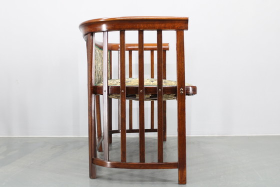 Image 1 of Josef Hoffmann Variation of Art Nouveau "Fledermaus" Sofa