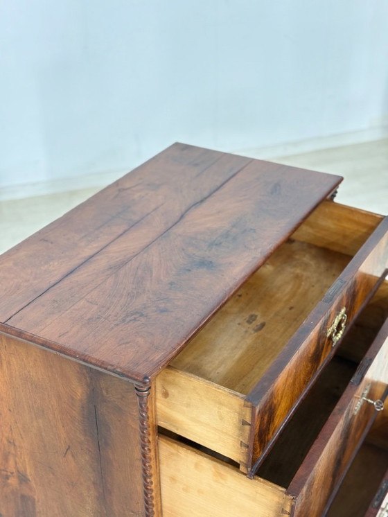 Image 1 of Zeer mooie Biedermeier ladekast, kastje, woonkamerkast, wastafel, circa 1900