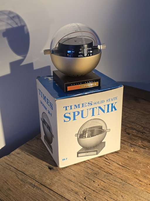 Rare Space Age Radio - Times Sputnik SR-7 (Japan) - In Original Box & Styrofoam!