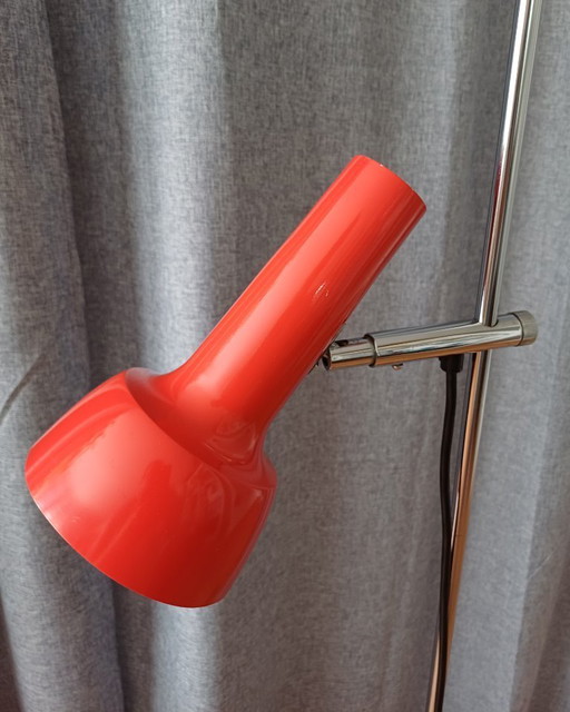Lámpara de pie vintage Hustadt Leuchten Ajustable diseño alemán años 70